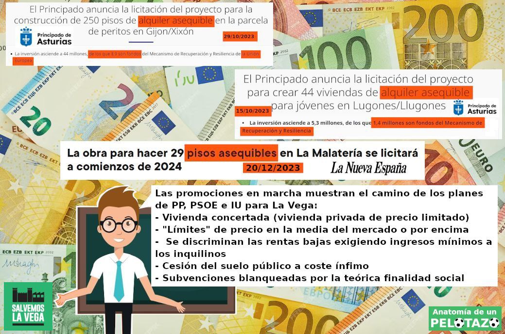 SalvemosVega's tweet photo. 20.000 viviendas vacías, construcción de viviendas por toda la ciudad, posibilidad de viviendas al lado de La Vega, pero, PP, PSOE e IU firmaron destruirla para edificar viviendas. El pelotazo está en las viviendas. Y que no te engañen. Son público privadas
👇🏼 https://t.co/M8L9SIvvz0