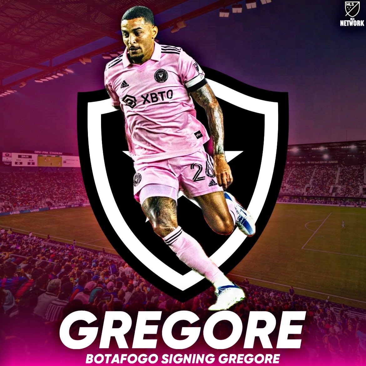 Brazil's Botafogo is set to sign Gregore from Inter Miami. The 26-year-old  Brazilian central midfielder will be sold for a fee around the $2.7m mark.  Gregore made 67 appearances for Miami after, image size:1170x1170