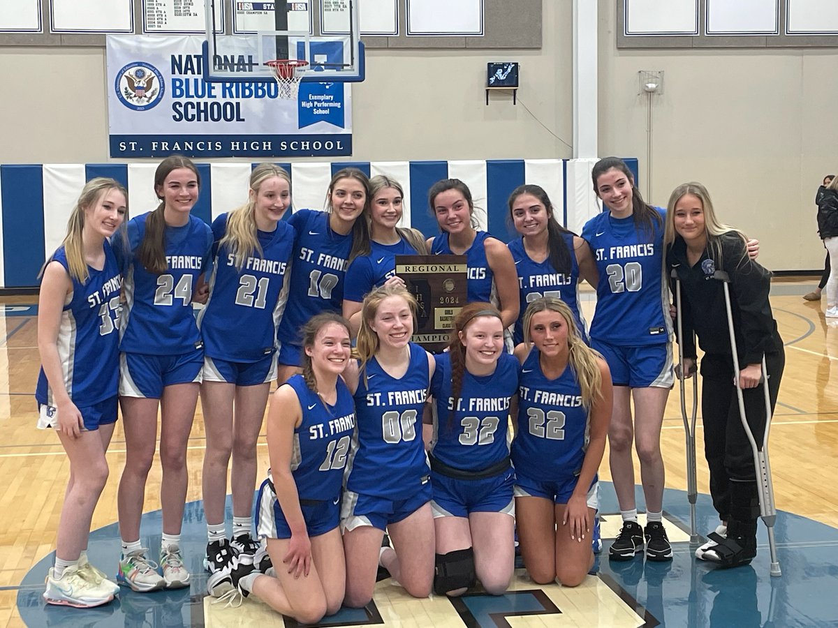 SFHS_GBB's tweet photo. Spartans outscore Westinghouse 40-21 over final 3 quarters to overcome early 12-3 deficit and win Regional Championship! Dolly S. and Natalie D. led the way with 16 and 12 points respectively. Spartans advance to Sectional Semi-final vs. Montini on Tuesday at 6pm at Glenbard So. https://t.co/yVvk2VEu3Z