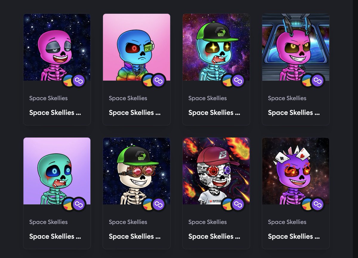 DavO305's tweet photo. Just want to give a shoutout to @SpaceSkellies team for being Awesome! From the OG #SpaceSkellies and #EvilSkellies to #Starlace and #LootBoxes this team has a plan and ALWAYS delivers! Special thanks to @EJ_SpaceSkelly for your generosity!! RIP OG Bone Crown! Hello new #Skellies https://t.co/Was9oPxwyq