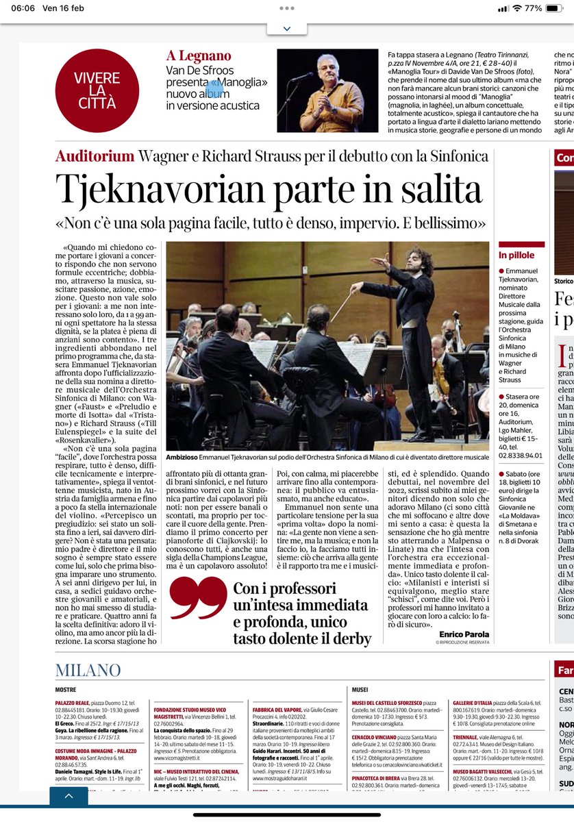 ambrareda's tweet image. “La gente non viene a sentire me, ma la musica. E non la faccio io, la facciamo tutto insieme: ciò che arriva alla gente e’ il rapporto tra me e i musicisti, ed è splendido. 

Benevento Maestro! 

#emmanueltjeknavorian @Sinfonica_mi