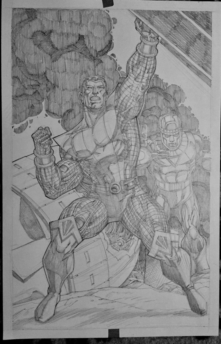 ArtofARCover's tweet photo. Colossus Pencil Pinup From the @aaronlopresti GrayBeards stream awhile back the theme was either X-Men or Dave Cockrum designed characters or I really believe this may have been from a @couchdoodles #Fragtober Draw Along. Scan later. https://t.co/niLaXAyDEz