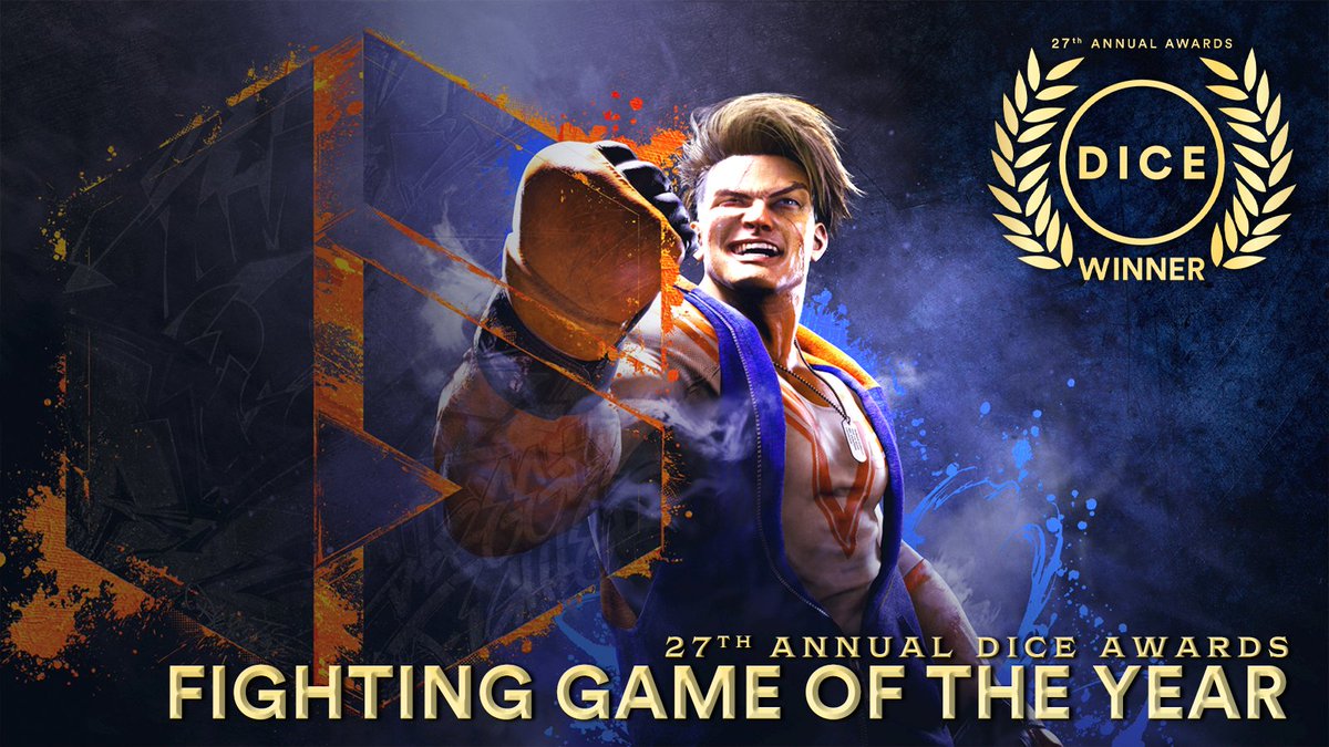 And the 27th #DICEAwards winner in the Fighting Game of the Year category goes to #StreetFighter6!