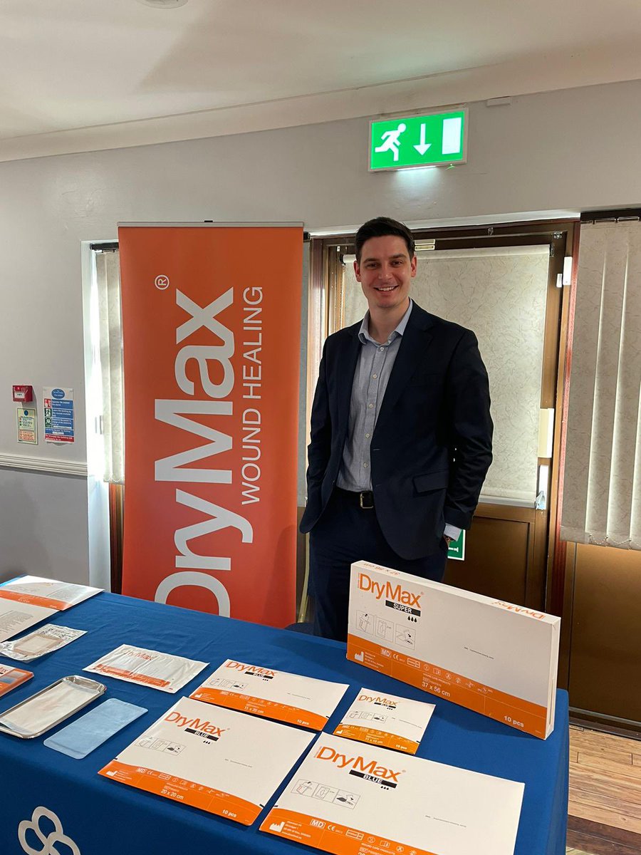 scottcdmedical's tweet photo. Oliver from CD Medical is supporting the Cambridgeshire Woundcare drop in day today. How do you manage your wet wounds ? Do you want to know more about the UKs quickest growing super absorbant that offers clinical and cost savings benefits. Please contact me.
#drymax #absorbest https://t.co/DjRgk8iRYR