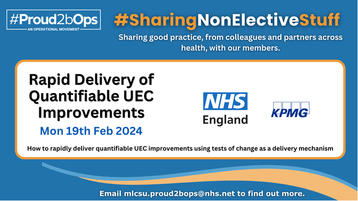 @Proud2bOps #SharingNonElectiveStuff NEXT SESSION - Monday 19th Feb, 2-3pm. Please do join us. open to members and operational teams.  Invites have been sent to members of Proud2bOps.