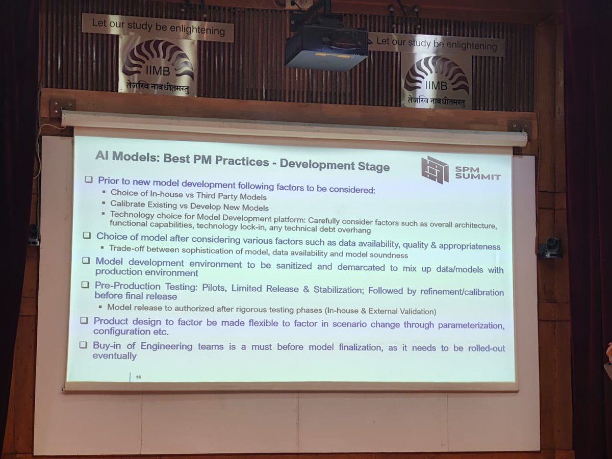 khuzesiam's tweet photo. AI Models usage in fintech products:
PM approach &amp; Best practices” by Kasturi Rangan
Bhaskar, VP, BCT Digital

#spm2024 #spmsummit #fintech https://t.co/j0LFfCt4FU