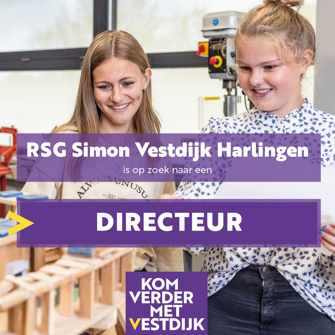 Wil jij als directeur écht het verschil maken voor de leerlingen en medewerkers in het voortgezet onderwijs en specifiek op RSG Simon Vestdijk? Solliciteer dan nu! vacatures.scolix.nl/vacancy/Direct…
