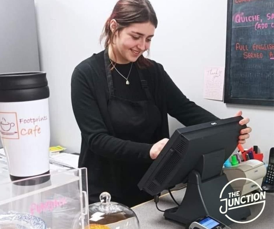 Employment success! Beth found her dream career with support from The Junction's Youth Employment Service. Beth's confidence bloomed, she now chases her dream of owning her own shop! 'It's all about believing in someone,' says her advisor. #dreams2futures #proudmoment