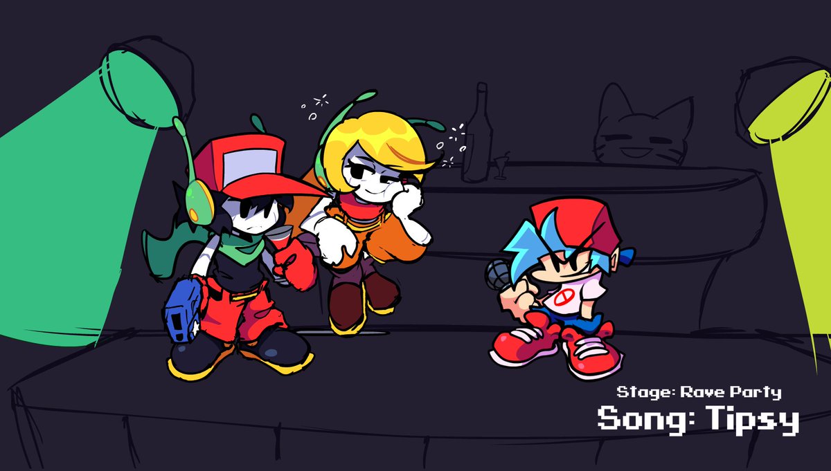 FunkStoryMod's tweet image. We had plans to have a hidden song that was based on "Rave Story", it seemed funny at the time.

#cavestory #fridaynightfunkin #fnf #fnfmod