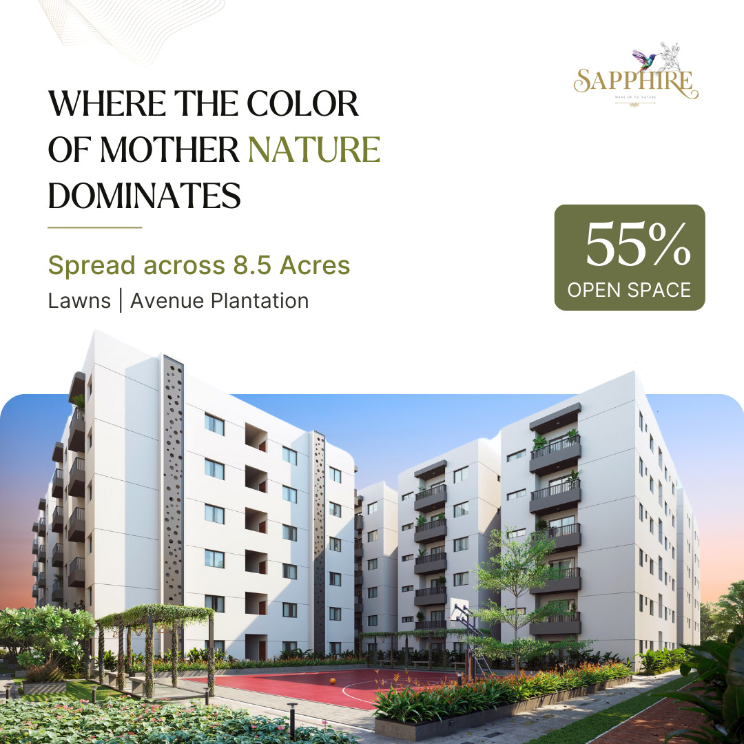 Surround yourself with greenery and comfort at Sapphire by Fortune Green Homes. 💚✨

#FortuneGreenHomes #Sapphire #2and3BHKApartments #Tellapur #GreenSurroundings #BestAmenities #Hyderabad