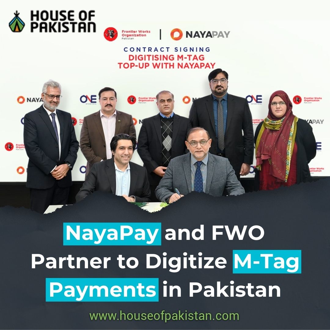 Exciting news from the frontier of digital innovation! 🚀 NayaPay joins forces with FWO to revolutionize M-Tag payments in Pakistan, ushering in a new era of seamless transactions and enhanced convenience.💳📲 #HouseofPakistan #NayaPay #Digital #Innovation #Seamless #Pakistani