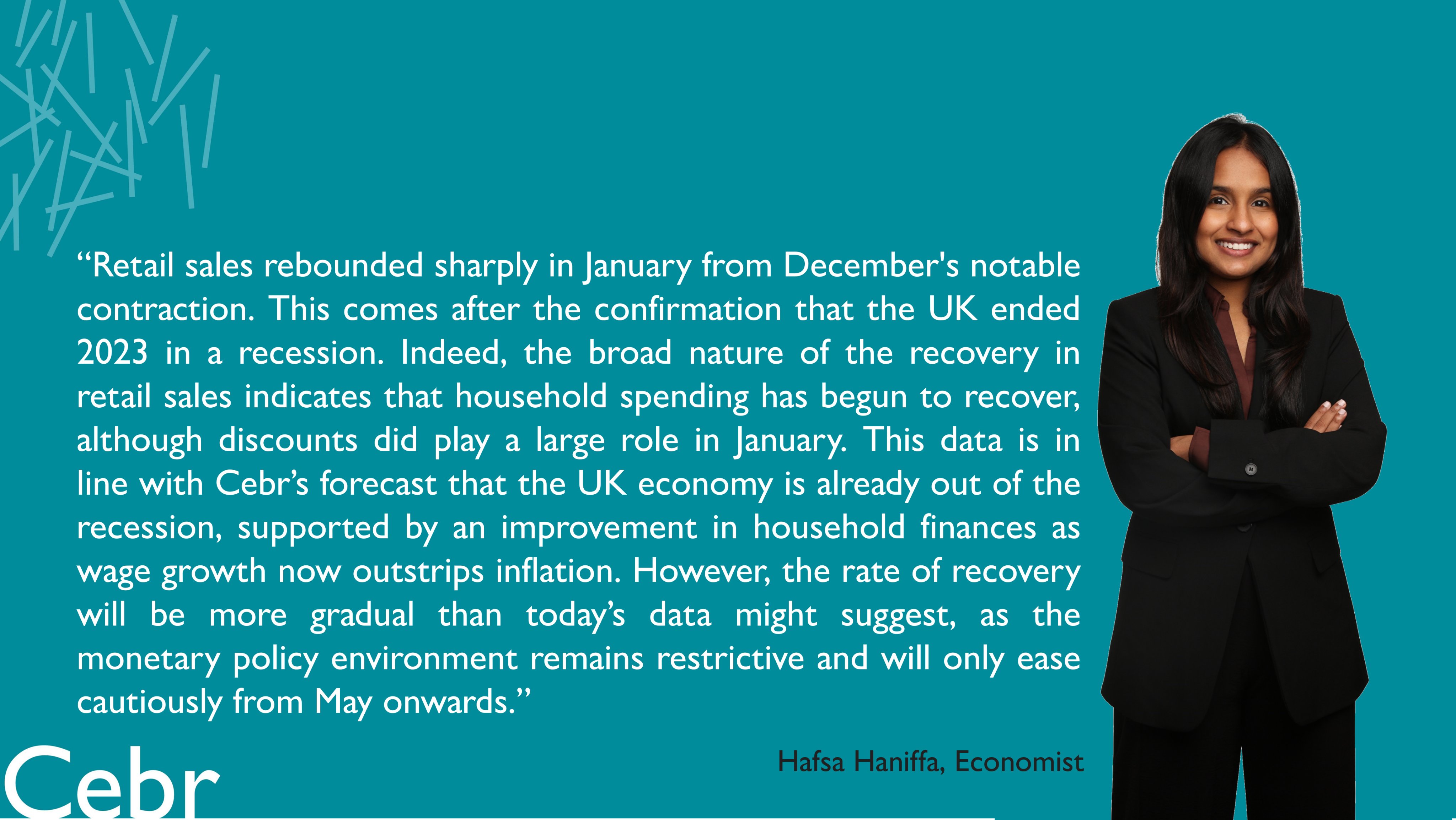 Cebr on X: Commenting on this morning's UK retail sales rebound