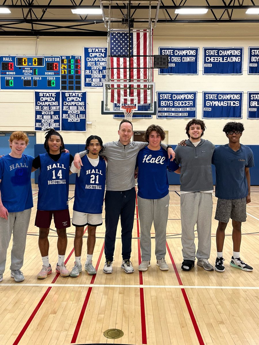 Celebrating our boys basketball seniors before tonight’s game against Lewis Mills. Thank you for your hard work and dedication to the basketball program.