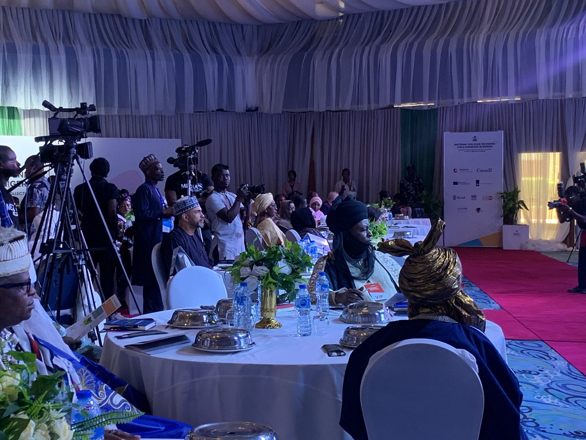 #HappeningNow: Stakeholders gather at the National Dialogue on Ending Child Marriage in Nigeria with a shared commitment to ending the harmful practice and securing a brighter future for children. Join us: bit.ly/UNICEFwatch