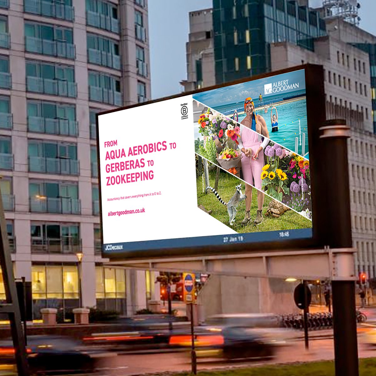 wearefathom's tweet photo. This 'A to G to Z' creative for leading  Chartered Accountants, Albert Goodman, is a campaign highlighting their extensive expertise and diverse customer base. https://t.co/WIlCJTMMhW