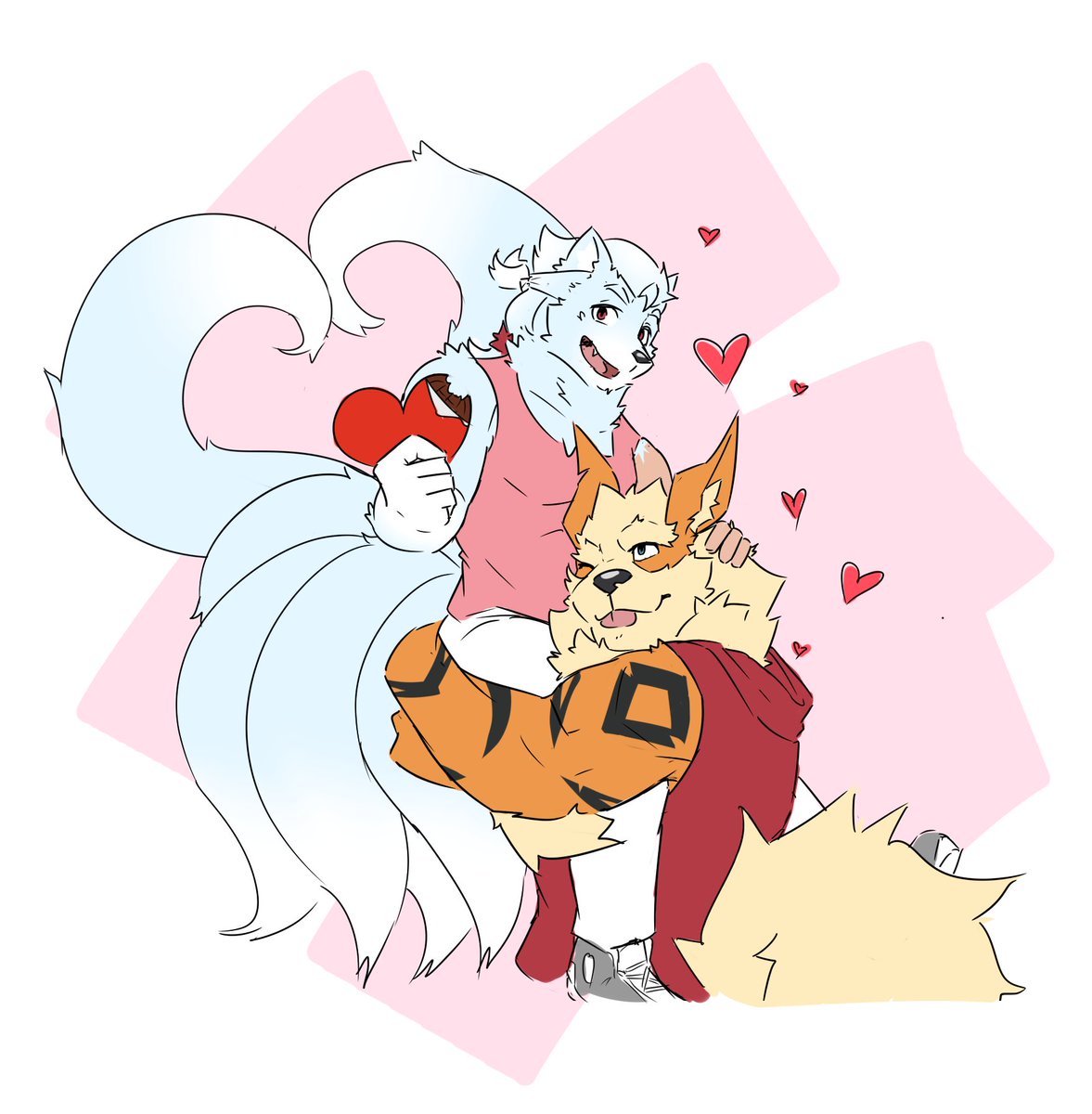 JudicatorKoo's tweet photo. Belated Valentines art of Fintan and Michael! ❤️ https://t.co/j9wnij7jur