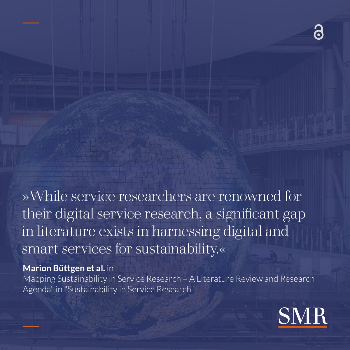 journal_smr's tweet photo. Has it ever crossed your mind how sustainability affects service research? 💡

While sustainability has become an essential requirement across various industries, it still remains underexplored within service literature. https://t.co/gYMDxHjYrU