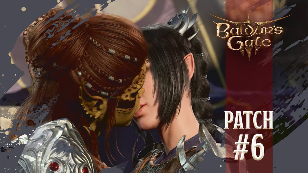 Patch 6 for Baldur's Gate 3 is now live!

↔️ Easier companion dismissal
💋 New, unique, and randomised kisses
⚔️ More Honour Mode Legendary Actions
👋 New idle animations at camp
🐛 Bug fixes, QOL improvements, and more

Read the full patch notes: larian.club/Patch6Web