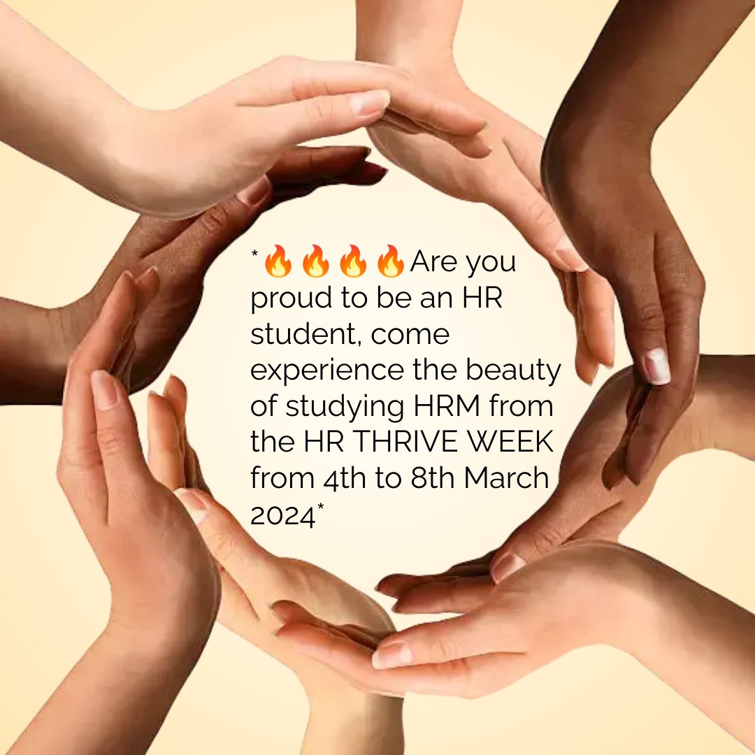 DanielGibson02's tweet photo. Don't miss the HR THRIVE WEEK organized by the HRMSA-MUBS from 4th-8th March 2024. All HR Professionals and practitioners willing to participate in brightening the future of young managers are highly welcomed.#idaretoconfront
@HrmsaMubs @AyleAngel @Rare_mystic https://t.co/SRuKu16E7e