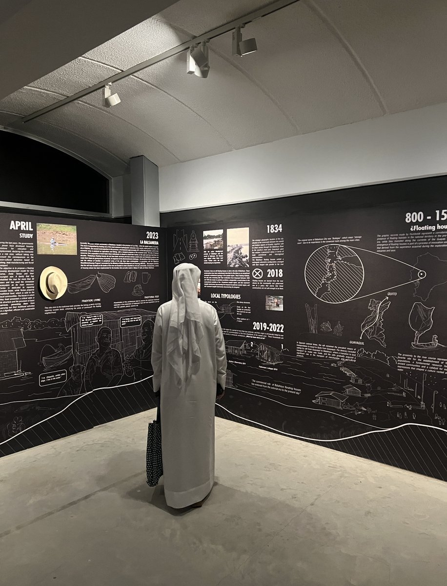 jcarlosbamba's tweet photo. Exposición en la Sharjah Architecture Triennial @sharjaharchitecture Hábitats Flotantes: una mirada a las arquitecturas del agua en Ecuador.

Arquitectura: @naturafuturarq @jcarlos_bamba
Documental: @xiomaracrespo
Instalación: @spacecaviar
Fotografías: @francescorussophoto https://t.co/hum5NfuOUy