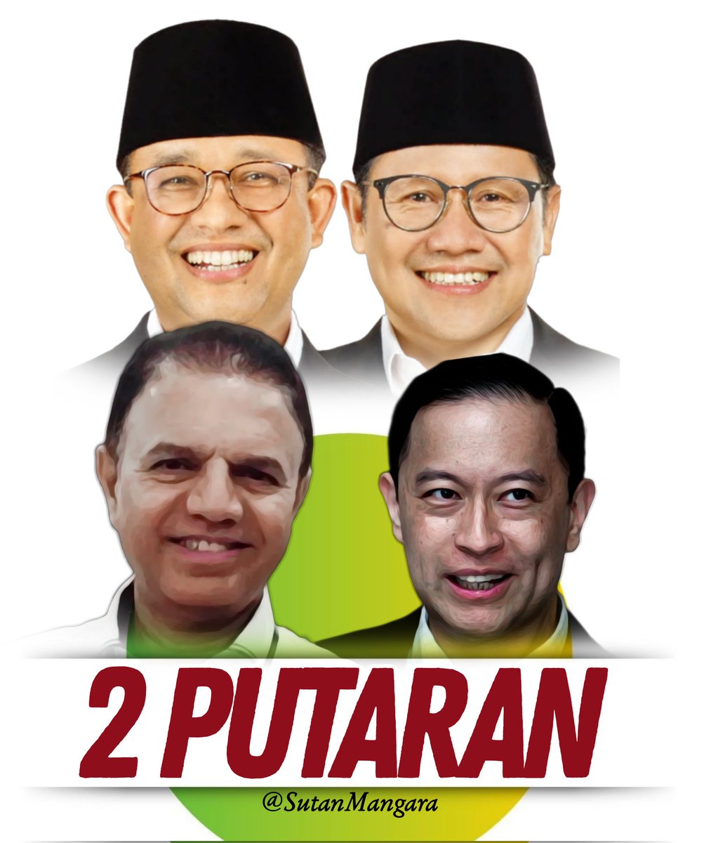 sutanmangara's tweet photo. 2 Putaran Buat AMIN ! https://t.co/LLJgmHGnRT