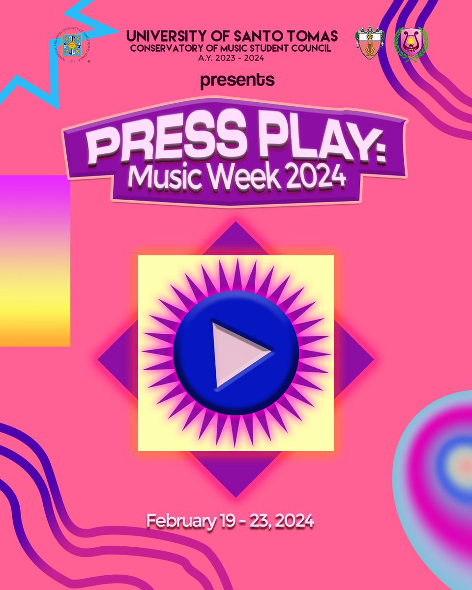 UST_CMSC's tweet photo. Mic test, 1…2…3… What’s that sound.. play it!

I’m listening to… 🎚️📣

PRESS PLAY: Music Week 2024!!
Hitting off the year 2024 fresh with this one! 🎶

(1/4) https://t.co/BWns5v0qFn