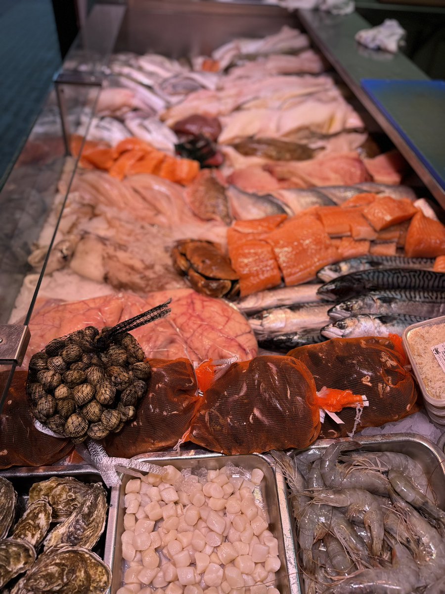 Lovely fresh fish available today. Call down to Chorley Market and make something nice for tea 🐟🦪🦞