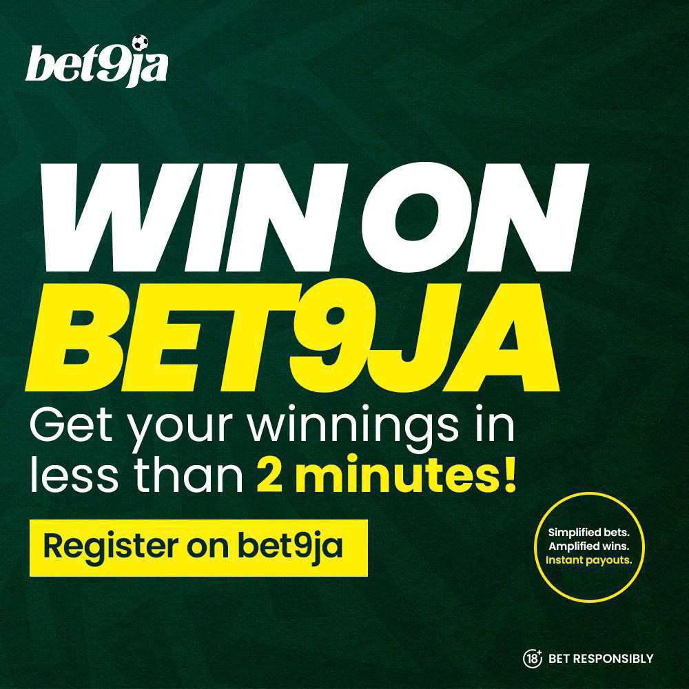 suretips_x's tweet photo. 1K ODDS ON @BET9JA 

BOOKING CODE 👉 67MK3LC

Don’t have an account yet? 
Register here: https://t.co/pn7Qkx0ukZ and get 100% bonus when you register and deposit 

Stake Responsibly 🤩

@jujupunter @BoomQueen_ @withhamanda @Promisepunta https://t.co/seOGfu3Oce