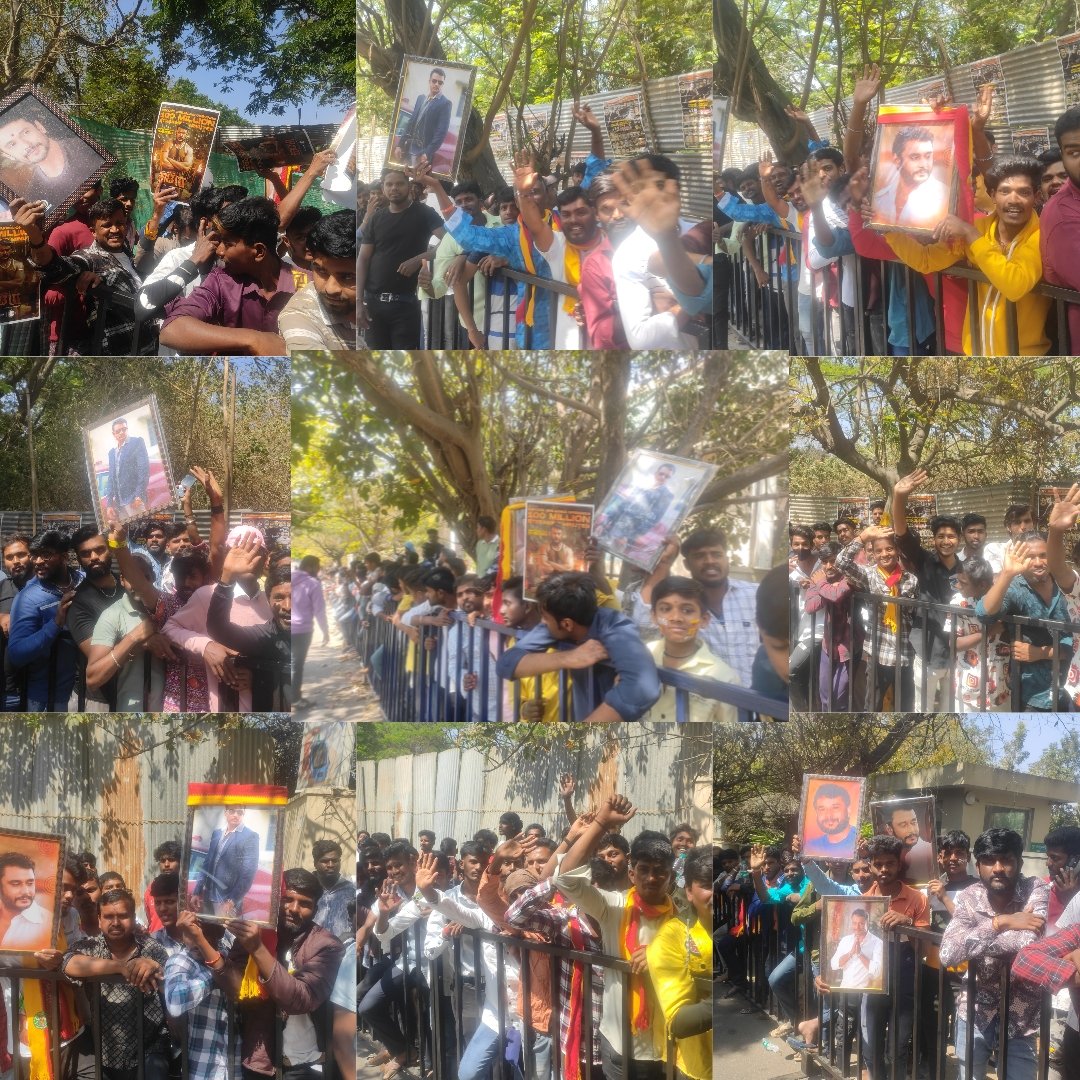 DbossD56's tweet photo. DBOSS CELEBRITIES in RR Nagar ❤️‍🔥
Sun kissed moment for everyone 🥵🥶
#BossOfSandalwood #DevilTheHero
#HappyBirthdayDboss #Dboss 👑 https://t.co/busdl3xy7s