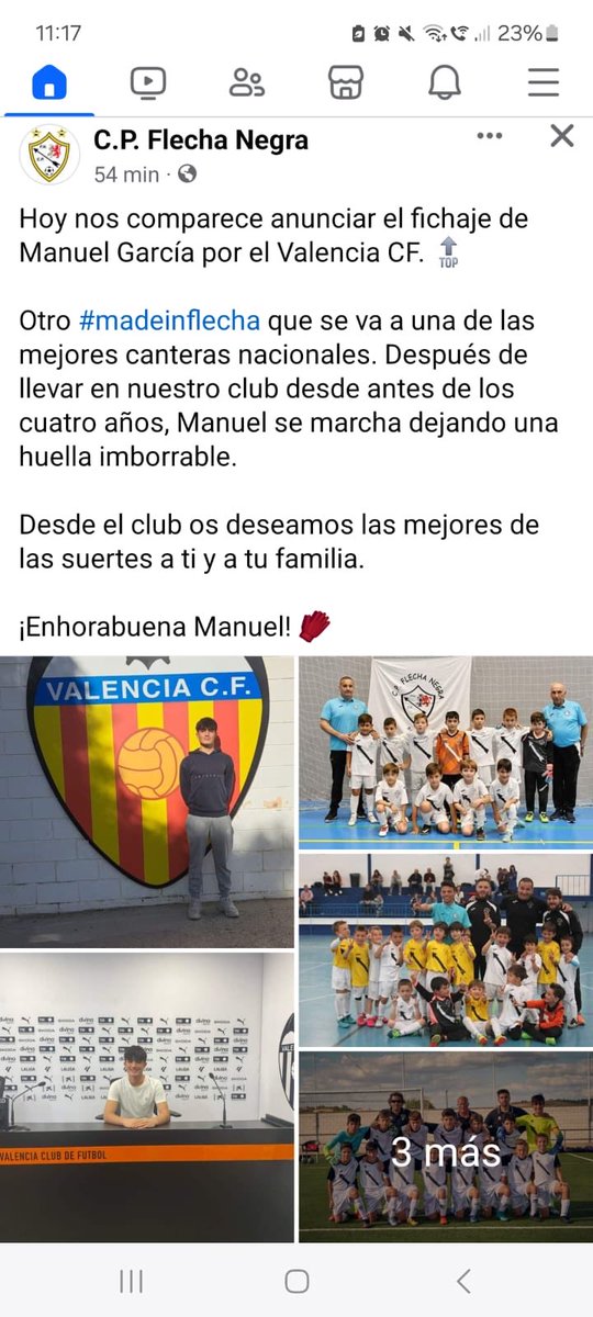 Nuestro jugador Manu García nuevo jugador del Valencia seguimos creciendo ( Karafcasports)