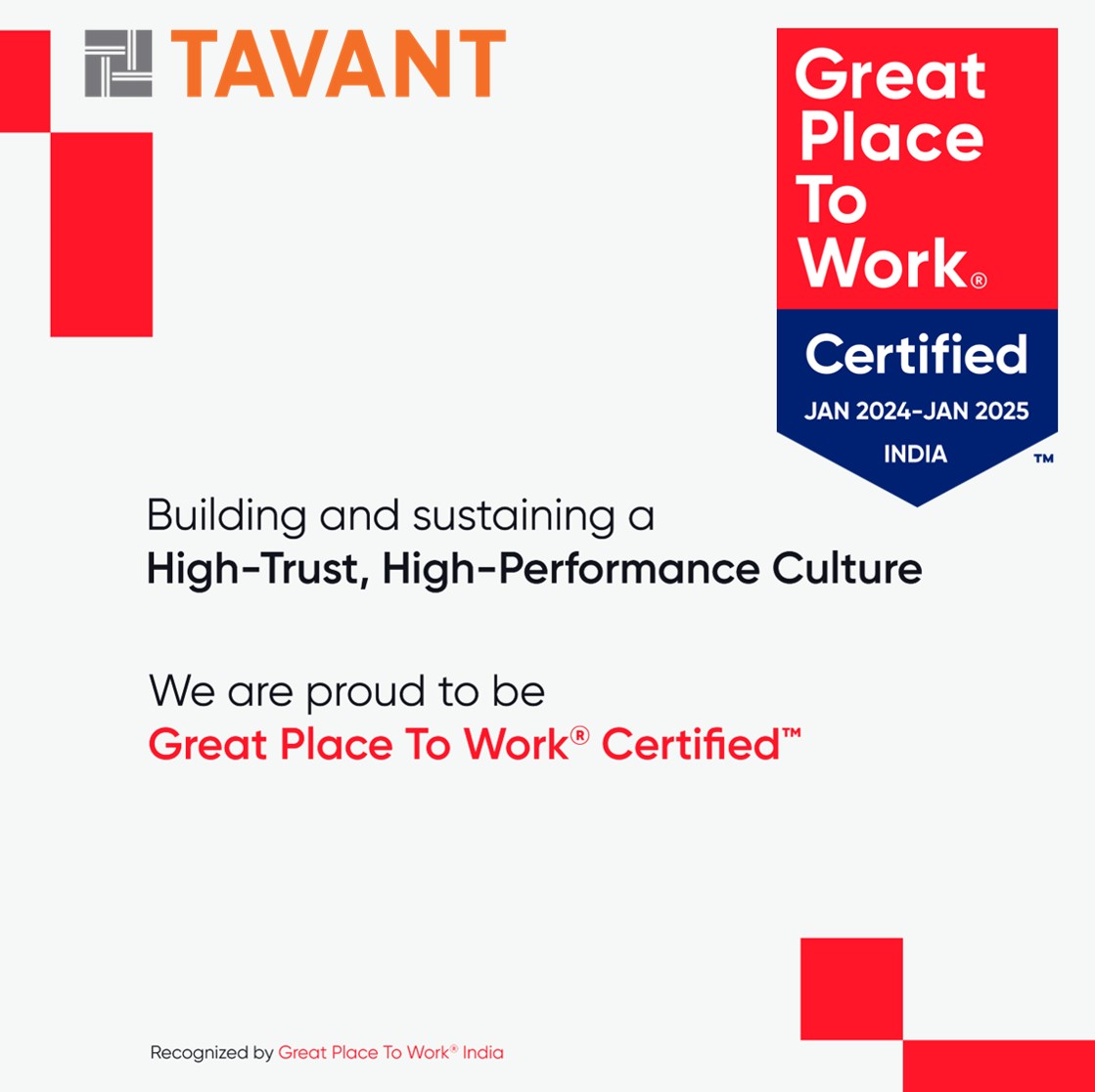 We are delighted to announce that Tavant has been awarded the Great Place to Work® Certification for the ninth time!
#GotGreatCertified #greatplacetowork #gptwcertified #mostpreferredworkplace #bestplacetowork #bestcompanytoworkfor #gptw