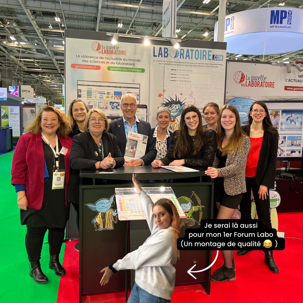 gazettelabo's tweet image. 🔬𝐋&apos;𝐞́𝐪𝐮𝐢𝐩𝐞 𝐝𝐞 𝐋𝐚 𝐆𝐚𝐳𝐞𝐭𝐭𝐞 𝐬𝐞𝐫𝐚 𝐩𝐫𝐞́𝐬𝐞𝐧𝐭𝐞 𝐚̀ @ForumLabo !🚀

Rejoignez-nous 𝐝𝐮 𝟐𝟕𝐚𝐮 𝟐𝟖 𝐚𝐮 𝐬𝐭𝐚𝐧𝐝 𝐀𝟏𝟏 pour échanger avec toute l&apos;équipe. Nous avons hâte de vous revoir ! 😉

#ForumLaboLyon #Science #Innovation