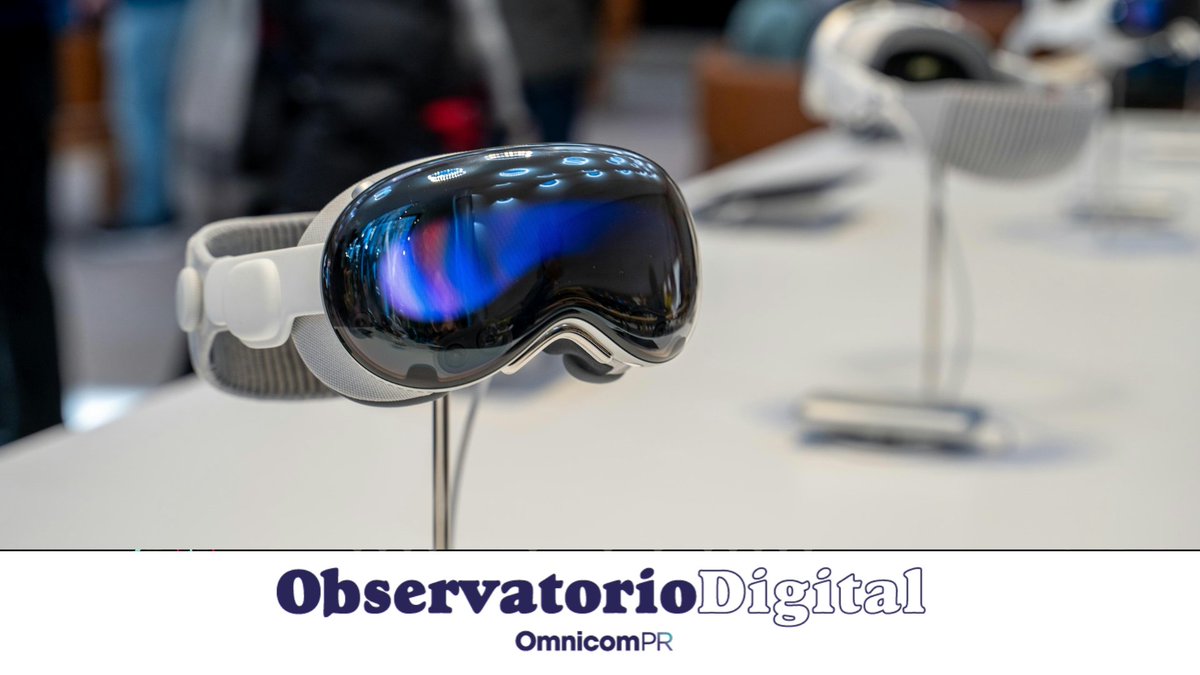¿Hemos llegado al futuro que siempre imaginamos?​
📢 Hoy en nuestro #ObservatorioDigitalOmnicomPR💻 nuestra compañera Cristina Gómez, Client Advisor, analiza la llegada de las #AppleVisionPro y nos cuenta el impacto que pueden tener en nuestra sociedad ➡️ acortar.link/Oyuh1m
