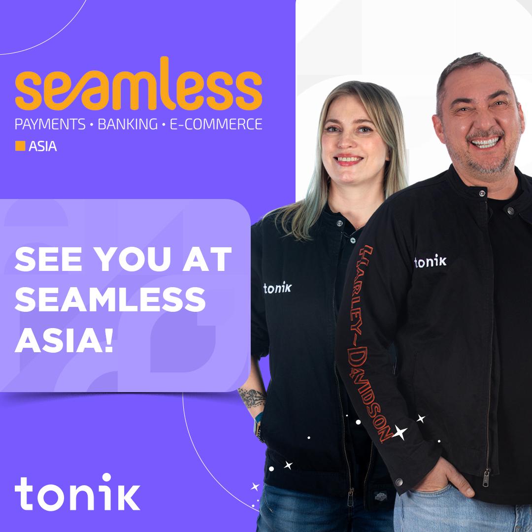 TonikBank's tweet photo. Step into the future with us at #SeamlessAsia and be the first to discover the latest Tonik innovations for 2024.

Mark your calendars for Feb 20-21 and meet our very own Chief Bulldozer, Greg Krasnov, and Chief Growth Hacker, Mila Bedrenets! See you there!

#TonikAtSeamlessAsia https://t.co/H8whgc84Jh