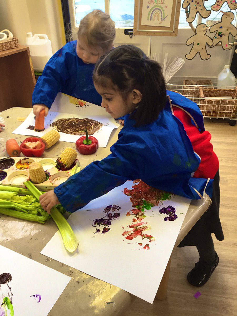 Busy busy busy ..... our children are always engaged in their learning,  they show such fascination and curiosity with each activity, vegetable printing was very popular after talking about foods that grow on the farm.
<a href="/HIAMrsRadwan/">Mrs Radwan</a>