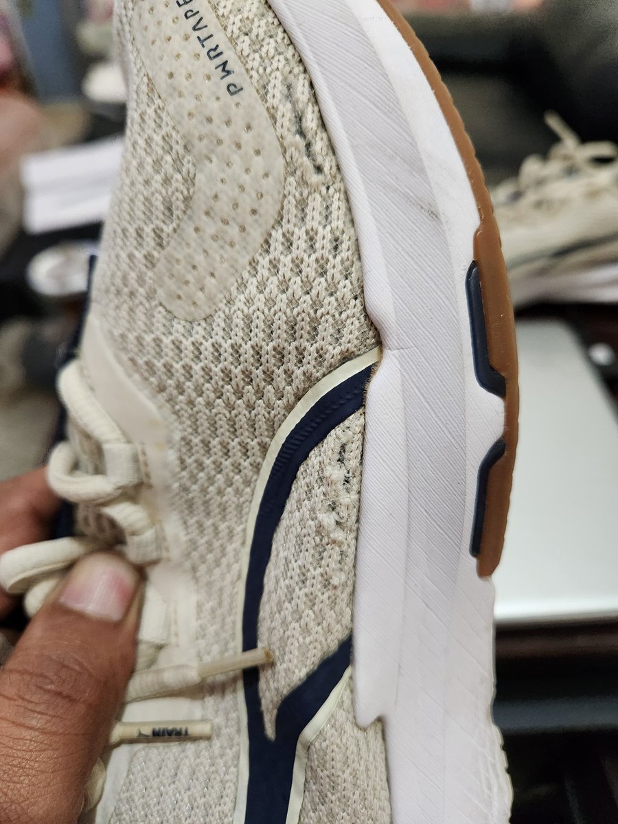 TanveerGraphix's tweet photo. I bought a pair of shoes from on 22 Oct 23. I made payment QAR 440 Cash). Model - PWRFrame TR 2 Training Shoes Men

I regret to inform you that a product with such a Good MRP came out to be poor in quality. Justin 1 month, I can't believe  @PUMA
@pumamiddleeast @RicardoAmaralRR https://t.co/9yo15s1gbL