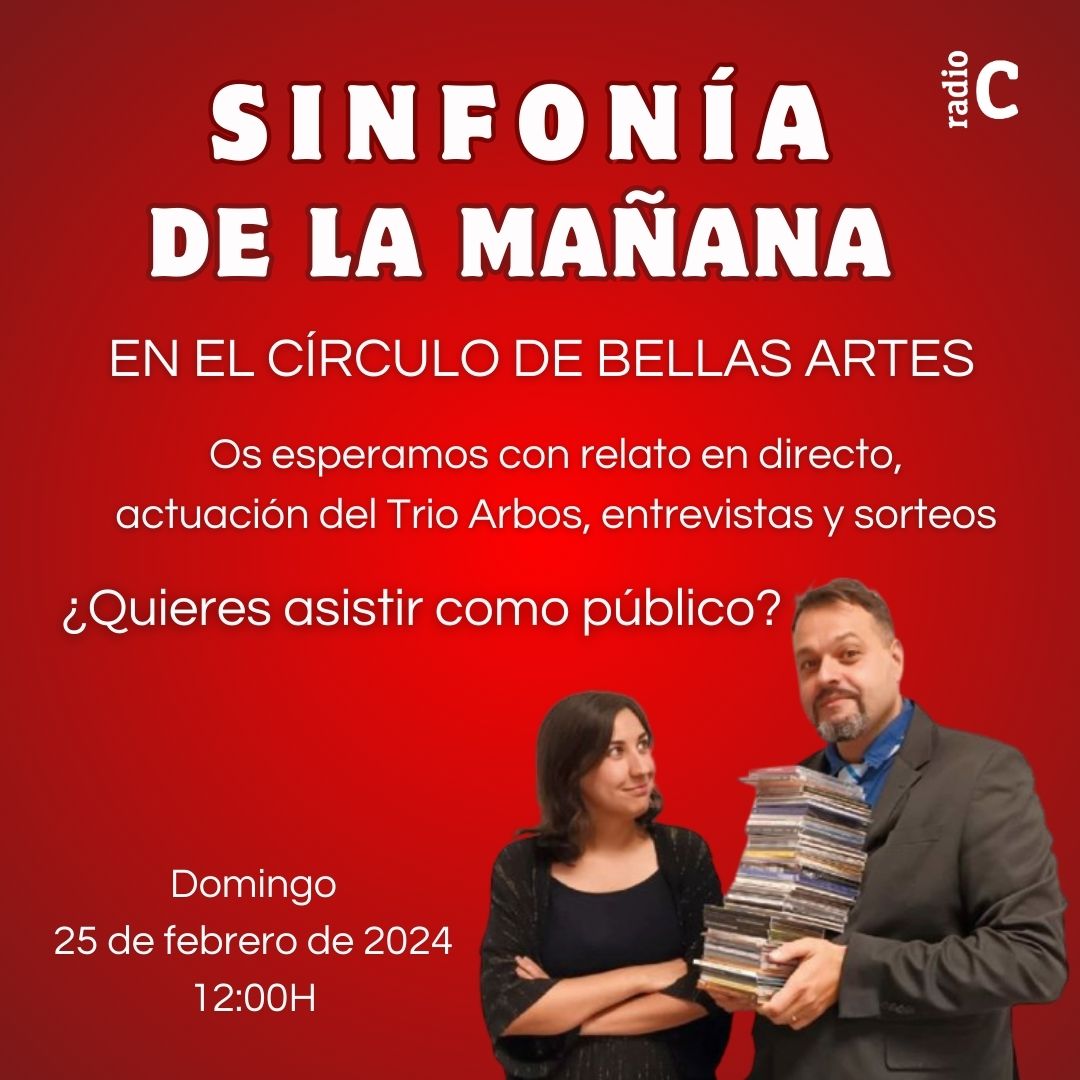 radioclasica's tweet photo. El domingo 25 de febrero, Martín Llade (@martinllade) y Clara Corrales hacen un especial de #SLDM en el Teatro Fernando de Rojas del Círculo de Bellas Artes (@cbamadrid)
¿Quieres venir como público? Manda tus datos y número de personas al correo de sinfoniadelamanana@rtve.es https://t.co/u7bRDvISbr