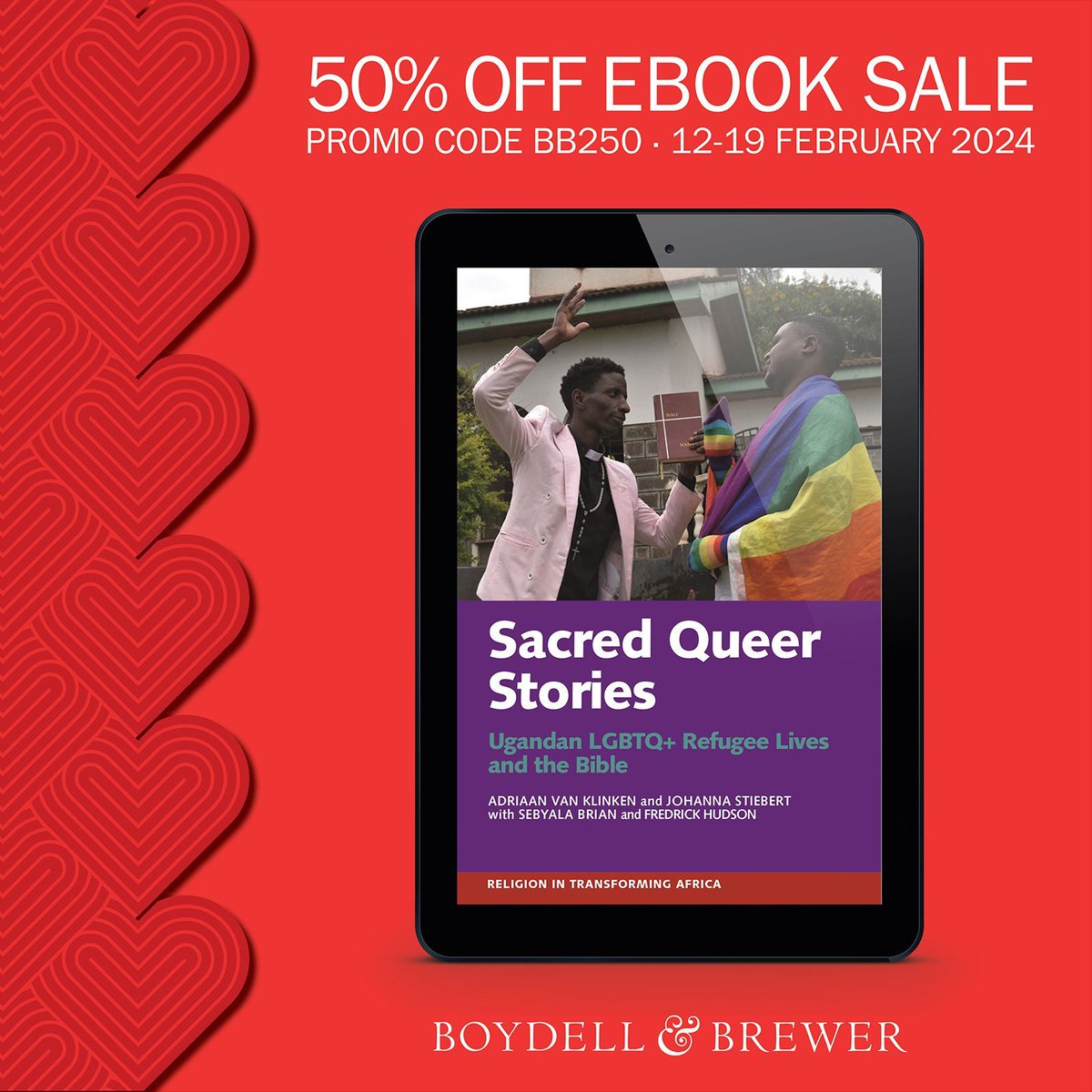 Sacred Queer Stories explores how biblical stories affirm the experiences of Ugandan LGBTQ+ refugees: their struggle, their hopes & their faith in God and humanity. Save 50% with code BB250 during our #ebooksale: buff.ly/3uysN76 @JoiStie20 @AdriaanvKlinken @drstellanyanzi