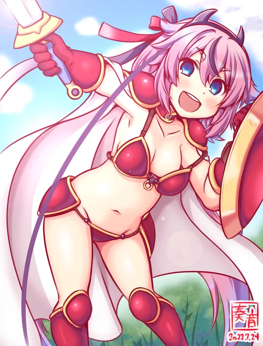ビキニアーマーがトレンドに入ってたから便乗再掲☆#鳴花ヒメ 
