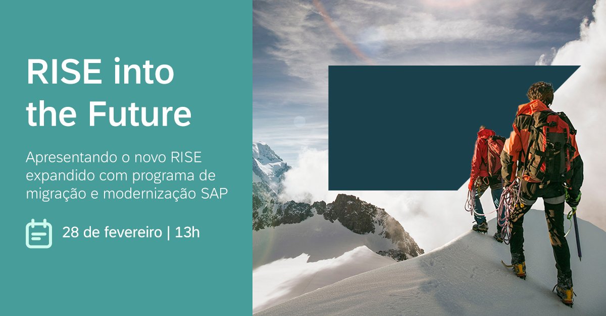 giselapicaro's tweet image. O novo #RISE chegou! Conheça as novidades acerca do RISE with SAP Migration and Modernization e obtenha informações valiosas sobre benefícios, mudanças e como realizar a migração para a ferramenta. 

Reserve um espaço na sua agenda e participe do webinar: imsap.co/6015n6wfP