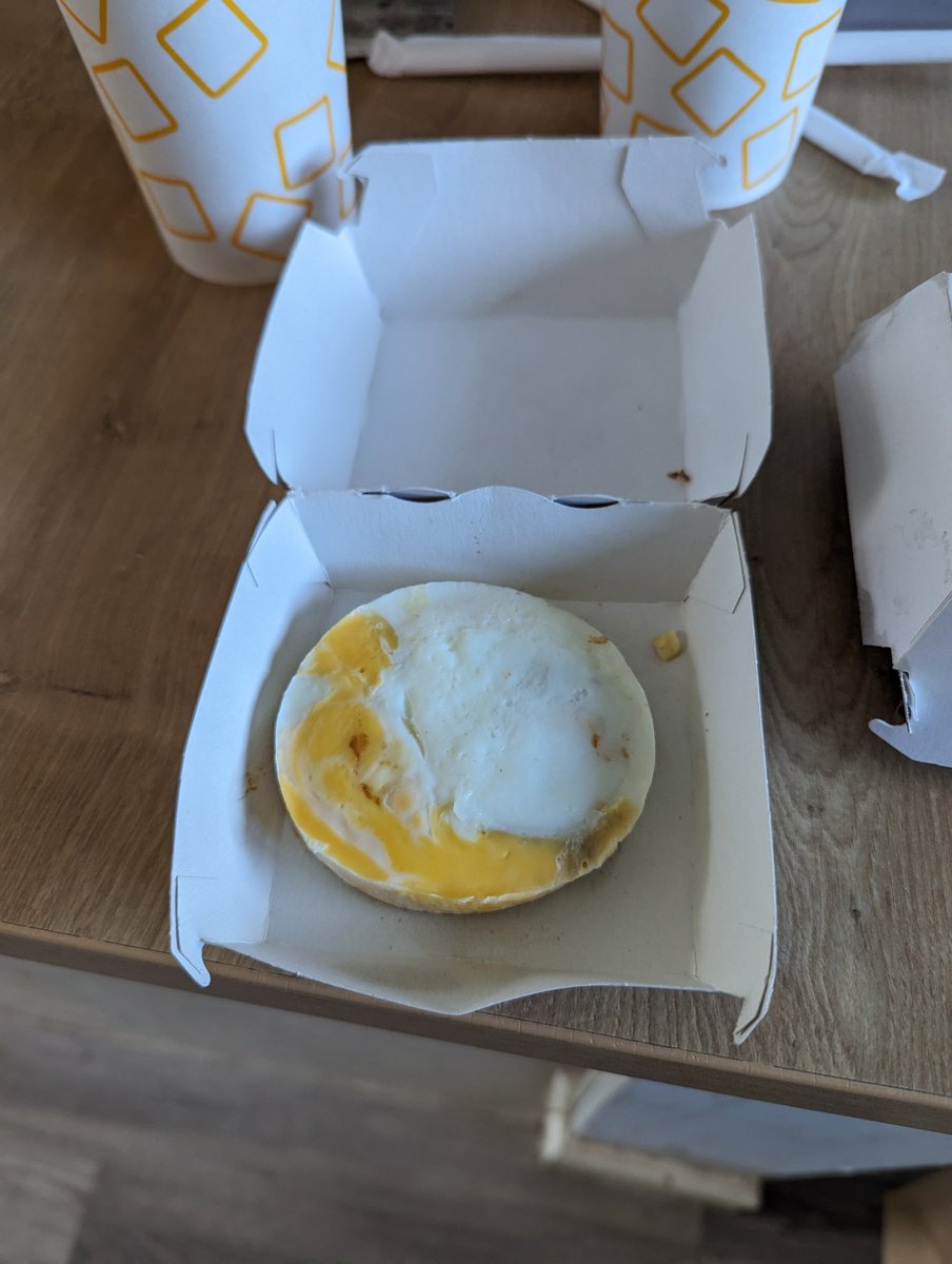 You've outdone yourselves this morning @McDonaldsUK - what an 18th birthday present for Nell 🙈 Every order we have is wrong. Always soggy, cold and like it's been thrown together by a 3yo, yet my kids still keep ordering and they make millions. I wish I knew their secret.