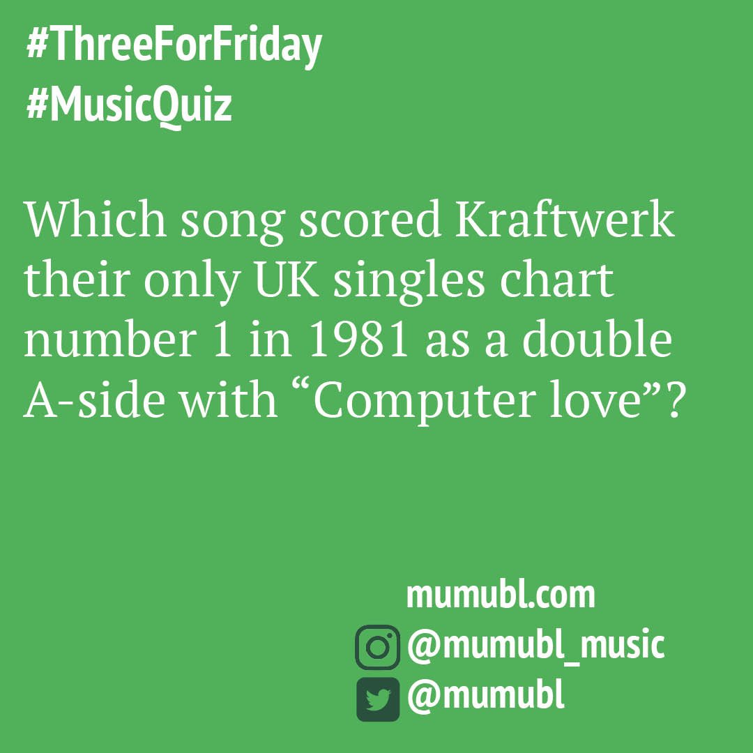 Mumubl's tweet photo. It's Friday and as I type London Fashion week is in full swing so a #fashion theme for this weeks #threeForFriday #music #quiz

#musicquiz #musictrivia  #musicquestions #popmaster  #kraftwerk @kraftwerkofficial #computerlove #uknumber1  #catwalk #model #jaredleto  #1980 https://t.co/Xi5GFyo9bT