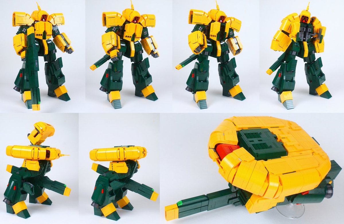 LEGOdouMoko's tweet photo. 同じ理由でアッシマーの変形の仕方がすごく好き
上半身の各パーツがピタピタと揃って円盤形になっていくのがとても気持ち良い
#皆の変形機体がみてみたい 
#LEGO https://t.co/dLlbN3B1JO