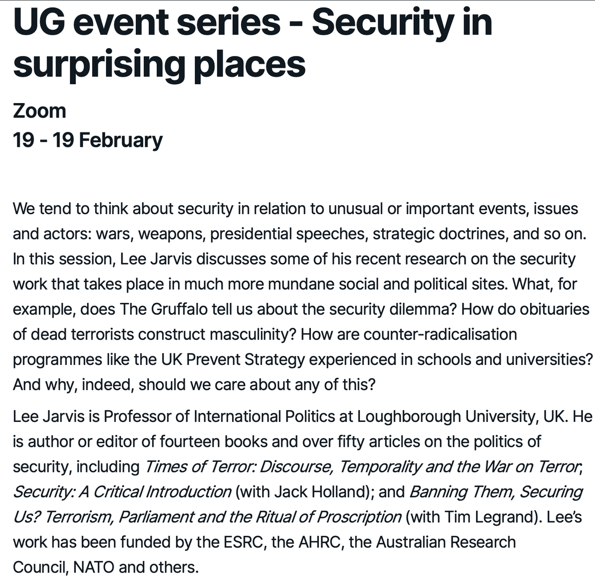 There's still time to sign up for the free and open to all @MYBISA talk on Monday 19 February at 1.30pm! Here's the registration link in case it's of interest to any of your students: bisa.ac.uk/events/ug-even… (And do check out the other student-focused talks in the series too!)