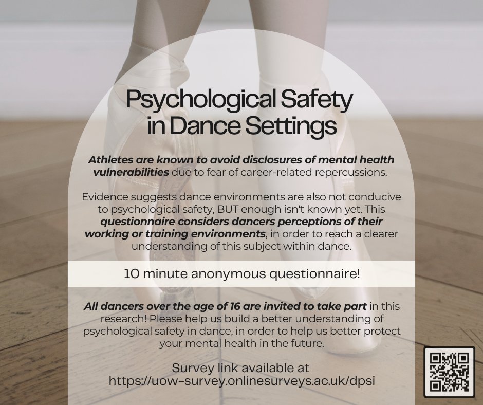 Interesting survey for dancers - please share