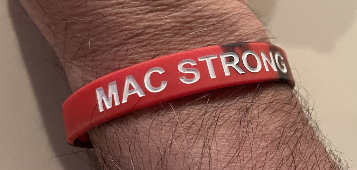ChrisTruffer65's tweet photo. Finishing this week #MacStrong! Many thanks to my #AACPSAwesome family for your love, support and tremendous generosity and kindness. Words can’t express the ❤️ I have for each of you. Thank you for keeping Mac in your thoughts and prayers! https://t.co/5rQmBKq0a6
