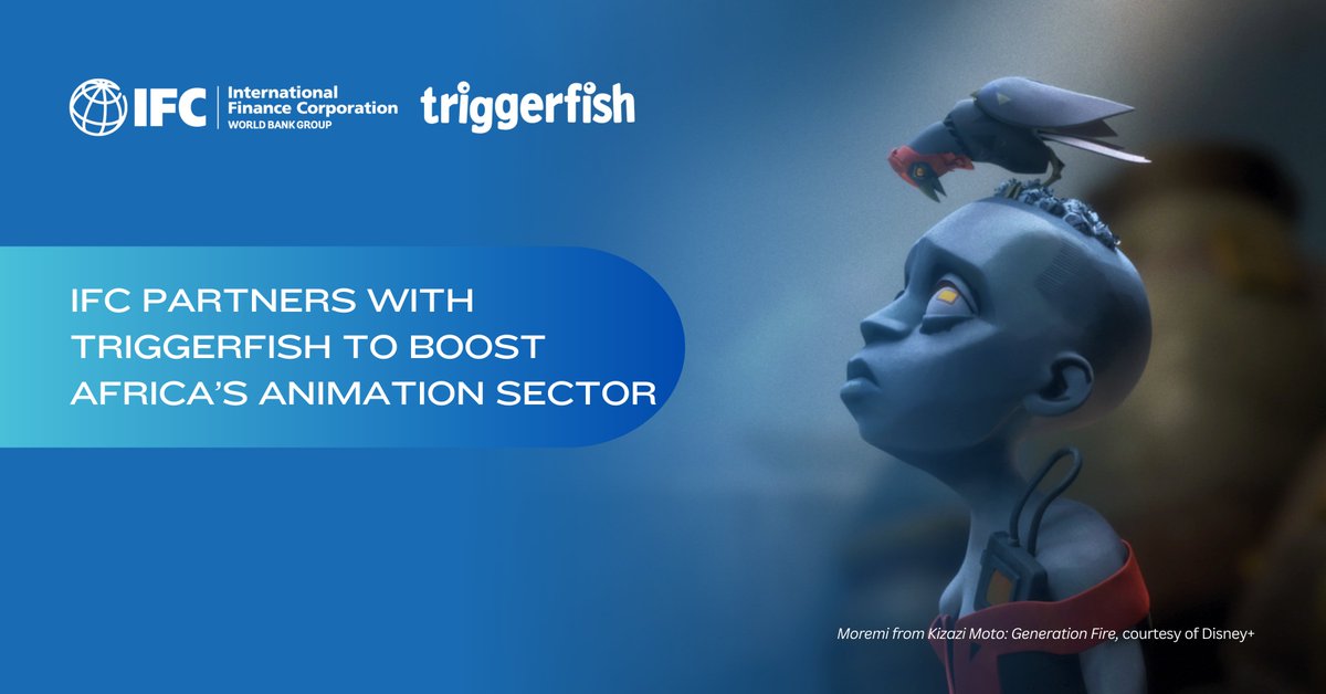 Our new partnership with @Triggerfish is more than a win for the #Animation sector. It’s about bringing the African story to life, harnessing its rich and storied heritage to spur economic growth and jobs for #Women and #Youth.
➡️wrld.bg/QxcR50QCByi
#CreativeIndustries
