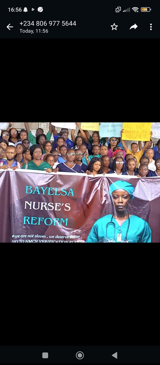 dark_bryte's tweet photo. This silence and refusal to act from the National Association of Nigerian Nurses and Midwives concerning the new demonic verification guidelines from NMCN denote incompetence from the national body.
Or could it be as Martin Luther king said "Silence is Betrayal".
#NANNMmustact https://t.co/3ilRIZvrC7