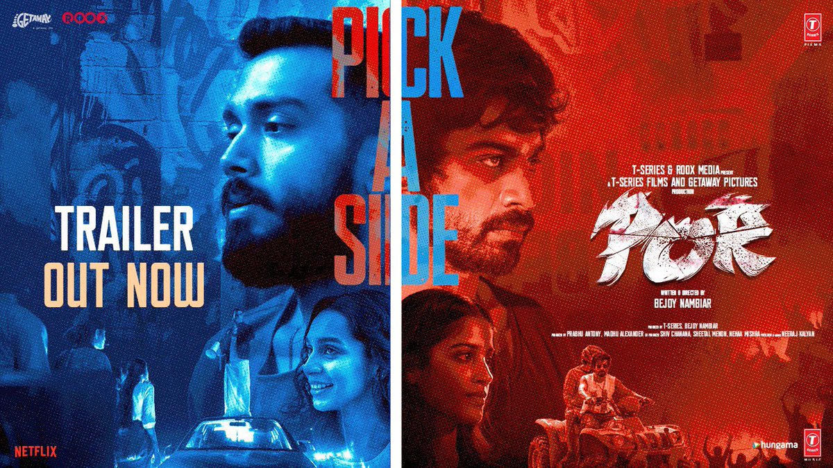 #Por 👊🏻 Trailer Out Now ! 🔗 youtu.be/NuiBTrHwnFA Pick A Side 💥 @nambiarbejoy @kalidas700 @TJBhanuOfficial @sanchana_n @TSeries #GetawayPictures