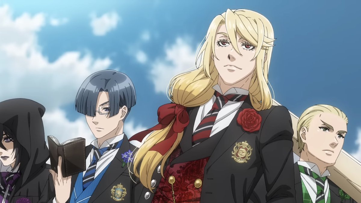 BlackButlerWiki's tweet photo. (📸: Kuroshitsuji / Black Butler: Public School Arc)

🏫 Cast for the Prefect 4 (P4):

- 🔴 Edgar Redmond: Toshiki Watanabe
- 🔵 Lawrence Bluewer: Junya Enoki
- 🟢 Herman Greenhill: Shunsuke Takeuchi
- 🟣 Gregory Violet: Tatsumaru Tachibana https://t.co/Ci3CWiLk9h